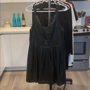 Black Foley leather dress.